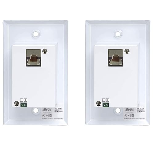 Tripp Lite HDMI Over Cat6 Extender Kit Wallplate Trans/Rec Dual Output 4K (B127A-2A1-FHFH)
