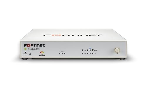 Fortinet FortiGate-50G Firewall for Branch and Small Offices with 5 Gigabit Ethernet RJ45 Ports (FG-50G) No Plan Base