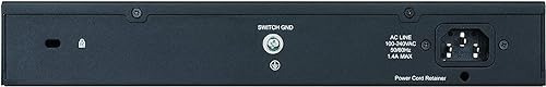 D-Link 24-Port Gigabit PoE Smart Managed Switch with 12 PoE Ports, Layer 2 Features, VLANs, Cable Diagnostics, Green, Smart Web UI, PoE+, 100W PoE Budget, Version 2 (DGS-1100-24PV2), Black
