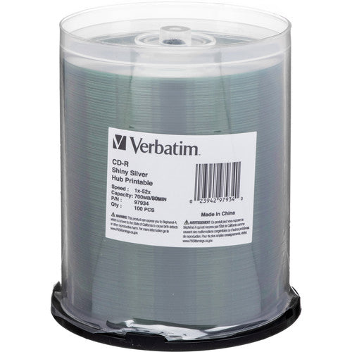 Verbatim CD-R 700MB 52X Shiny Silver Silk Screen P