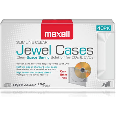 Maxell Clear Slim Jewel Cases