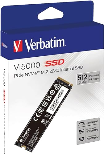 Verbatim VI5000 PCIE4 NVME M.2 SSD 512GB