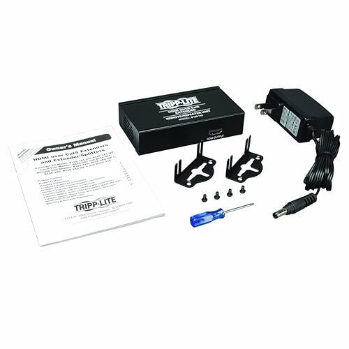 Tripp Lite HDMI Over Cat5 / Cat6 Remote Extender Repeater for Video and Audio 1920x1200 1080p at 60Hz(B126-110)