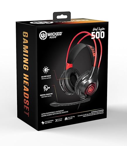 Wicked Audio WIGH500 Grid Legion 500 Wired Gaming Headphone - Black