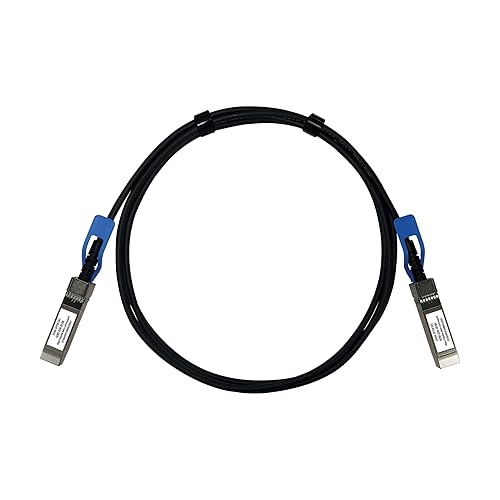 Tripp Lite Series SFP28 to SFP28 25GbE Passive Copper Twinax Direct Attach Cable, 2 Meters / 6.6 Feet, Male-to-Male, SFP-H25G-CU1M Compatible, Black, Lifetime Manufacturer's Warranty (N280-02M-28-BK)