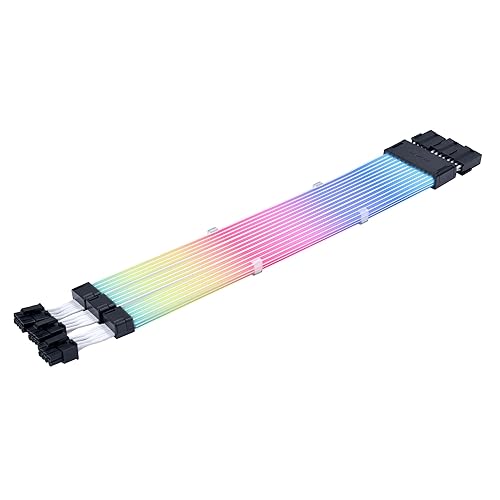 Lian Li Strimer Addressable RGB Power Cable with 2.4GHz Signal, Light Guides, Wireless Driver Not Included; Driver Required (PW12-1W)