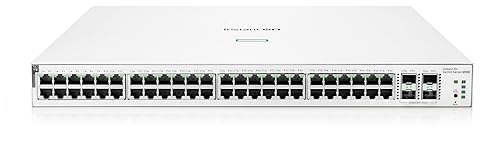 HPE Networking Instant On Switch Series 1930 48-Port Gb Smart-Managed Layer 2+ Ethernet Switch with PoE | 48x 1G | 4X SFP+ | 48x CL4 PoE 370W | US Cord (JL686B#ABA)