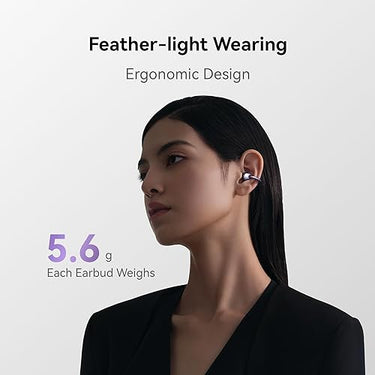 HUAWEI FreeClip, Groundbreaking Aesthetic Design, Feather-Light Wearing, Open-Ear Listening, AI Crystal-Clear Call, Long Battery Life, Dual-Device Connections, Black buy one get one free huawei band 8