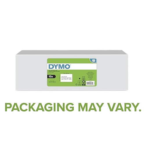 DYMO LW Extra-Large Shipping Labels for LabelWriter Label Printers, White, 4'' x 6'', 10 Rolls of 220 (2011999) 10 Rolls of 220 Label Thermal