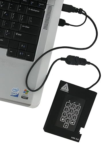 Apricorn Aegis Fortress FIPS 256 GB 140-2 Level 2 Validated 256-Bit Encrypted USB 3 External SSD (A25-3PL256-S256F)