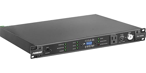 Furman CN1800S 15A Smart Sequencing Power Conditioner - Advanced AC Protection and Noise Filtration - Extreme Voltage Shutdown - 9 Total Outlets - Black