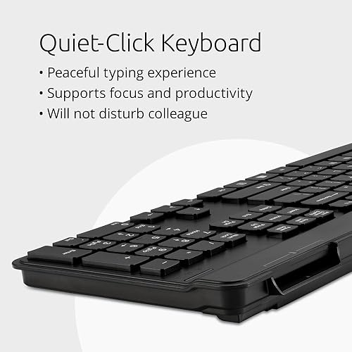 Kensington KB201C Simple Solutions Wired Keyboard with Smart Card Reader (CAC), TAA Compliant, Black (K75454TAA) Wired Keyboard w/ CAC reader