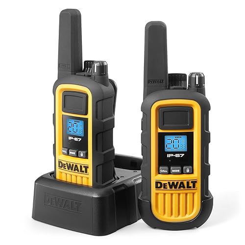 DXFRS800 Heavy-Duty 2-Watt Jobsite FRS Walkie Talkies