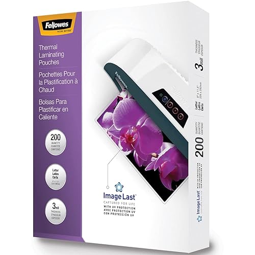 Fellowes 5244101 Laminating Pouches, Letter, 200pk (3Mil) 5244101 3 Mil