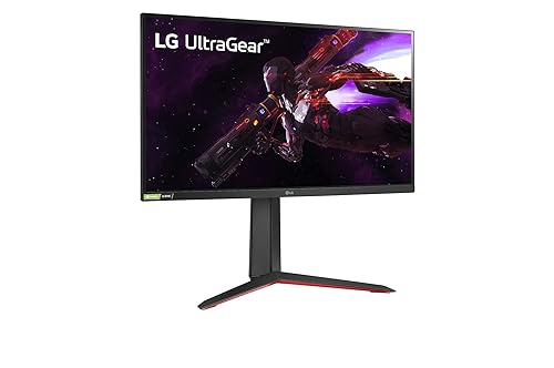 LG 27GP850-B Ultragear Gaming Monitor 27” QHD (2560 x 1440) Nano IPS Display, 1ms Response Tim, 165Hz Refresh Rate, NVIDIA G-SYNC Compatible, AMD FreeSync Premium, Tilt/Height/Pivot Adjustable Stand