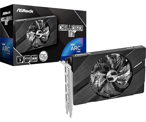 Asrock Challenger Intel Arc A380 GDDR6 6GB Graphics Card