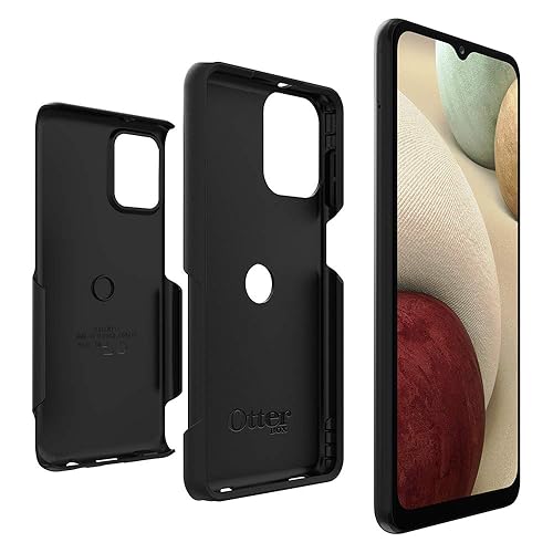 OtterBox Samsung Galaxy A12 Commuter Series Lite Case - Black, Slim & Tough, Pocket-Friendly, with Open Access to Ports and Speakers (no Port Covers),