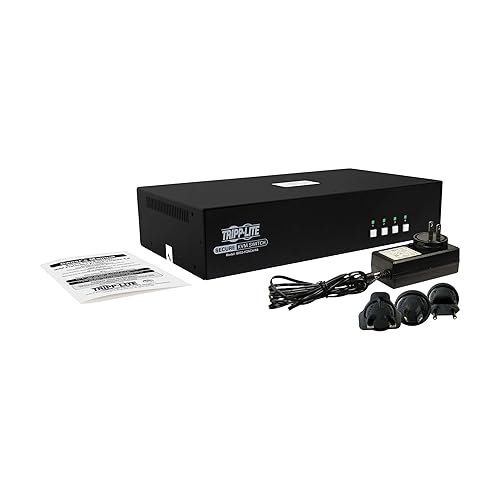 Tripp Lite Secure KVM Switch, 4-Port Dual-Head HDMI, United States Government NIAP-Certified PP4.0 Security, 4K @ 60Hz Quality, TAA Compliant, 3-Year Warranty (B002-H2A4-N4) HDMI 4-Port Dual-Head