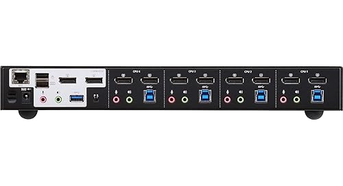 ATEN CS1944DP 4-Port USB 3.0 4K DisplayPort Dual Display KVMP Switch-TAA Compliant