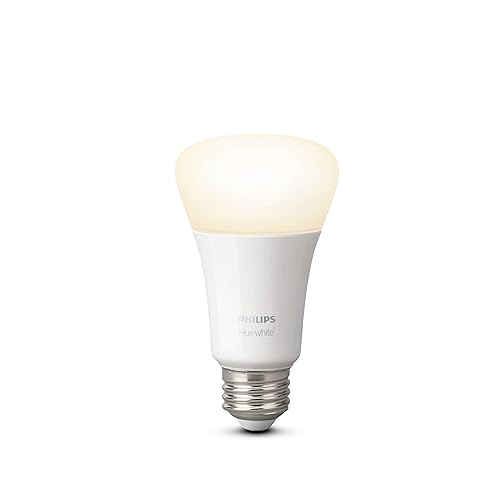 Philips Hue 476879 Hue 9.5W A19 E26 White Bulb, A Certified for Humans Device