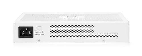 HPE Networking Instant On Switch Series 1830 8-Port Gb Smart-Managed Layer 2 Ethernet Switch with PoE | 8X 1G | 4X CL4 PoE (65W) | Fan-Less | US Cord (JL811A#ABA)