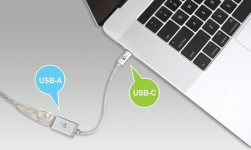 IOGEAR 4-Port USB 2.0 Printer Switch with USB-A to USB-C Adapter Kit