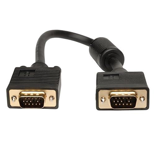 Tripp Lite P502-001 SVGA/VGA Monitor Extension Cable with RGB Coax Gold HD15M/HD15M (1-Feet)