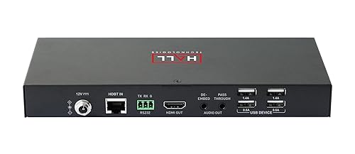 Hall Technologies HT-DSCV-70-RX High-Definition Baseband Transmission 2.0 Receiver with USB and Audio De-embedding