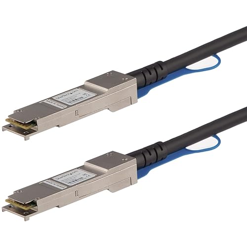 StarTech.com Juniper QFX-QSFP-DAC-3M Compatible 3m 40G QSFP+ to QSFP+ Direct Attach Cable Twinax - 40GbE QSFP+ Copper DAC 40 Gbps Low Power Passive Transceiver Module DAC (QFXQSFPDAC3M)