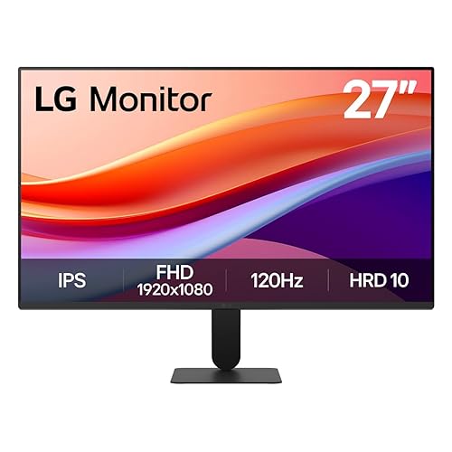LG Full HD Monitor (27U411A) - 27 Full HD (1920x1080) Display, 120Hz Refresh Rate, sRGB 99% (Typ.), USB-C, Reader Mode & Flicker Safe, Dynamic Action Sync, Black Stabilizer, LG Switch app 27 120Hz FHD 1920 x 1080