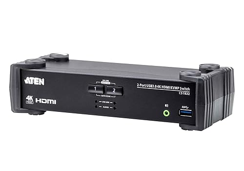 Aten CS1822 2-Port 4K60 Single View HDMI KVMP