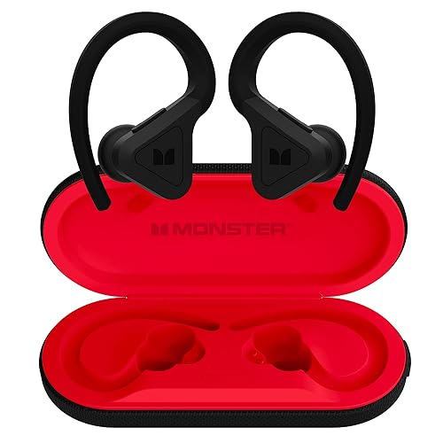 Monster In-Ear Headphones True Wireless, DNA Fit, Black/Red