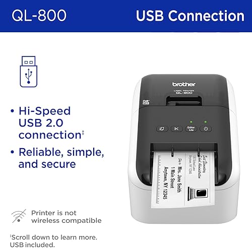 Brother QL-800 High-Speed Professional Label Printer