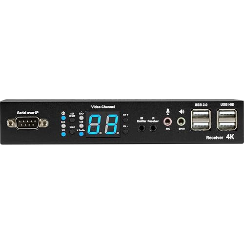 Black Box Network Services WALLPLATE Transmitter - 4K, HDMI, VGA, USB