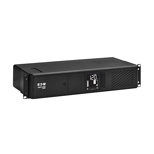 Tripp Lite Eaton Series SMART750LCDNC Cloud-Connected 750VA Rack Mount UPS Battery Backup, Online Remote Management & Monitoring, 475W 120V, 8 Outlets, 2U Rackmount, 3-Year Warranty