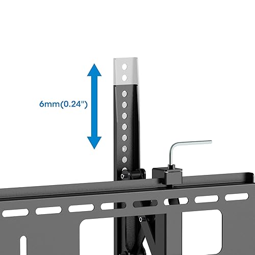 MANHATTAN Lockable Anti Theft Tilt TV Wall Mount, Locking Bar Security Wall Mount with Extension, fits 43 to 90 Flat Screen LCD LED Plasma TVs, up to 165 lbs - 461863