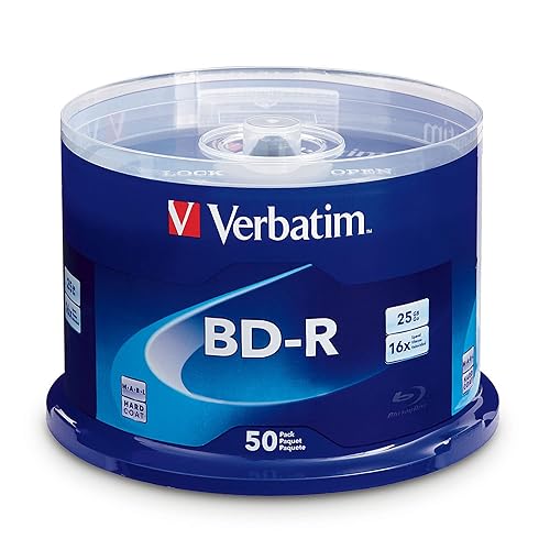 Verbatim BD-R 25GB 16X With Branded Surface - 50pk Spindle