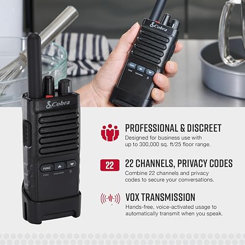Cobra PX650 UHF Pro Business Radio (Pair)