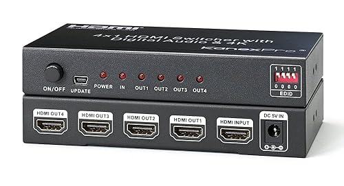 Kanex Pro SP-HD1X44K 4K HDMI 4-Port Splitter Black