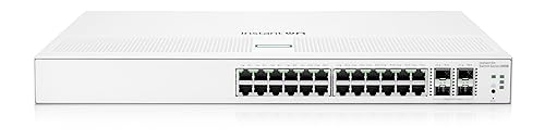 HPE Networking Instant On Switch Series 1930 24-Port Gb Smart-Managed Layer 2+ Ethernet Switch | 24x 1G | 4X SFP+ | US Cord (JL682A#ABA) 24G 4SFP+