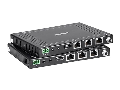 Monoprice Blackbird 4K Pro HDBaseT Extender Kit, 100m with PoH, RS232, HDCP 2.2