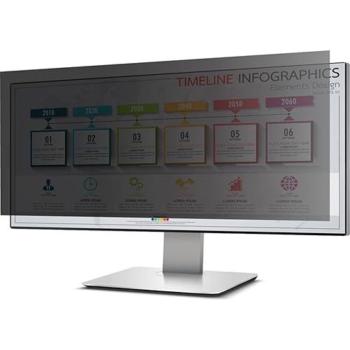 PrivacyView™ Privacy Filter for 34 Ultra-Widescreen (21:9) Monitor – TAA – Black