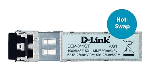 D-Link DEM-311GT 1000BASE-SX Mini-GBIC Gigabit Ethernet Module Multi-Mode Transceiver