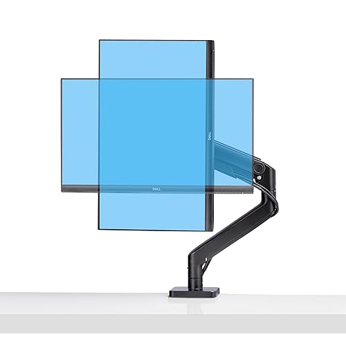 StarTech.com Monitor Desk Mount for up to 49in 32:9 Ultrawide Curved Screen, Mechanical Spring Arm, C-Clamp/Grommet, Max 44lb