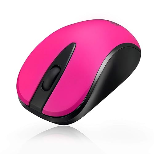 Adesso Ergonomic iMouse S70 - Wireless Optical Neon Mouse iMouseS70P