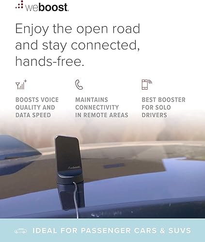 weBoost Drive Sleek (470135F) Vehicle Cell Phone Signal Booster with Cradle Mount | Car, Truck, Van, or SUV | U.S. Company | All Canadian Carriers - Bell, Rogers, Telus & More | ISED Approved