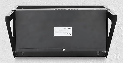 Intellinet 6U Vertical Wall Mount Rack Bracket – for 19in Network and Data Equipment – 3 Yr Mfg Warranty - 716376