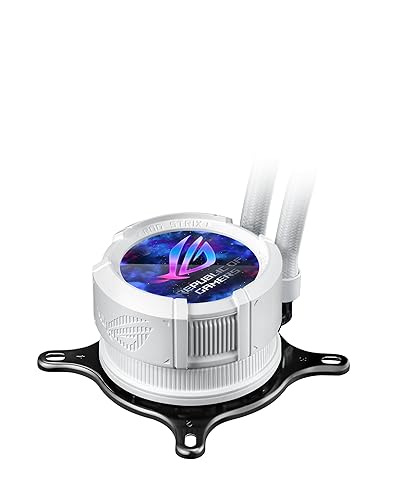 ASUS ROG Strix LC III 360 ARGB LCD White Edition All-in-one CPU Liquid Cooler - Intel® LGA 1700, 1200, 115X - AMD Socket AM4, AM5 – with 2.1 IPS LCD, Asetek’s New Gen7 v2 Pump Gen III 360mm|ARGB|LCD|White