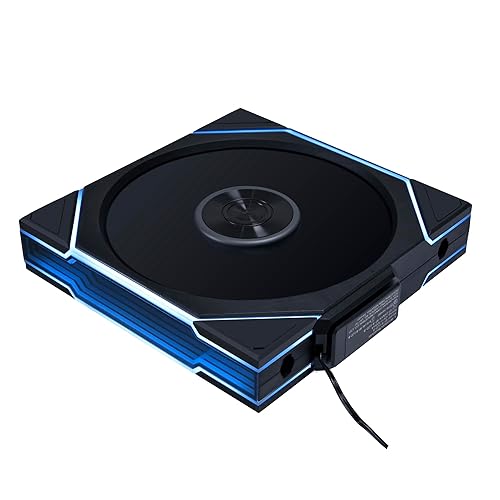 Lian Li UNI Fan TL - Wireless 140 - Single Pack - 2.4 GHz Wireless Signal ARGB Fan Control - Dual-Zone Lighting - Fluid Dynamic Bearing - 140mm - Controller NOT Included & Required - Black (14TL1W1B) 1 x 140mm Black