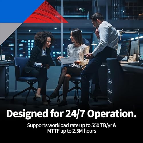 Toshiba N300 PRO 24TB Large-Sized Business NAS (up to 24 Bays) 3.5-Inch Internal Hard Drive - Up to 550 TB/Year Workload Rate CMR SATA 6 Gb/s 7200 RPM 1.0 GB Cache - HDWG82EXZSTB